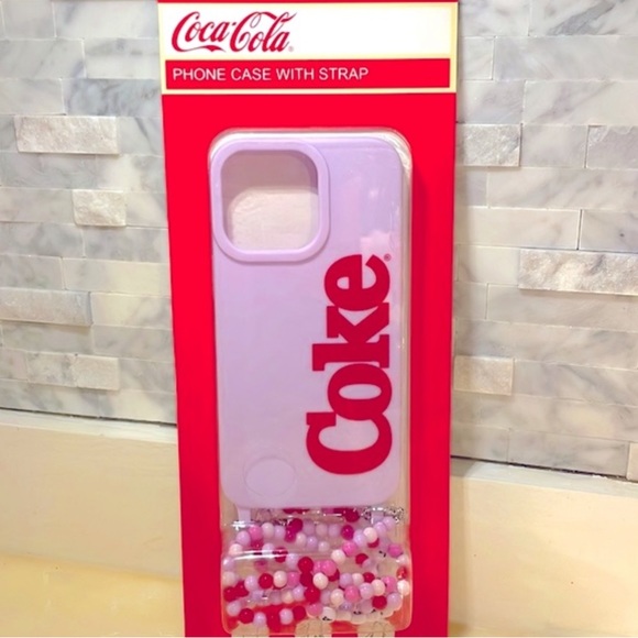 🆕 Coca-Cola Special Edition Branded Silicone iPhone Case & Wristlet - Picture 1 of 5